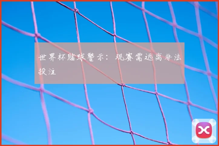 世界杯赌球警示:观赛需远离非法投注